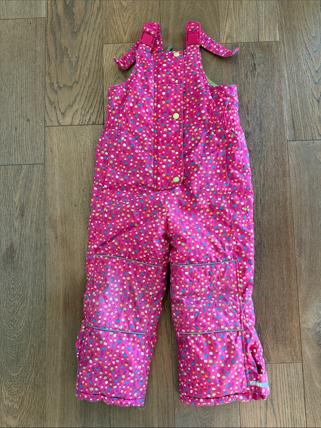 Hanna Andersson Polka Dot Snow Bibs - 110